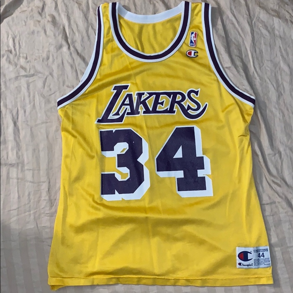 Vintage Champion Shaquille O’Neill Lakers Jersey🔴